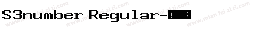 S3number Regular字体转换